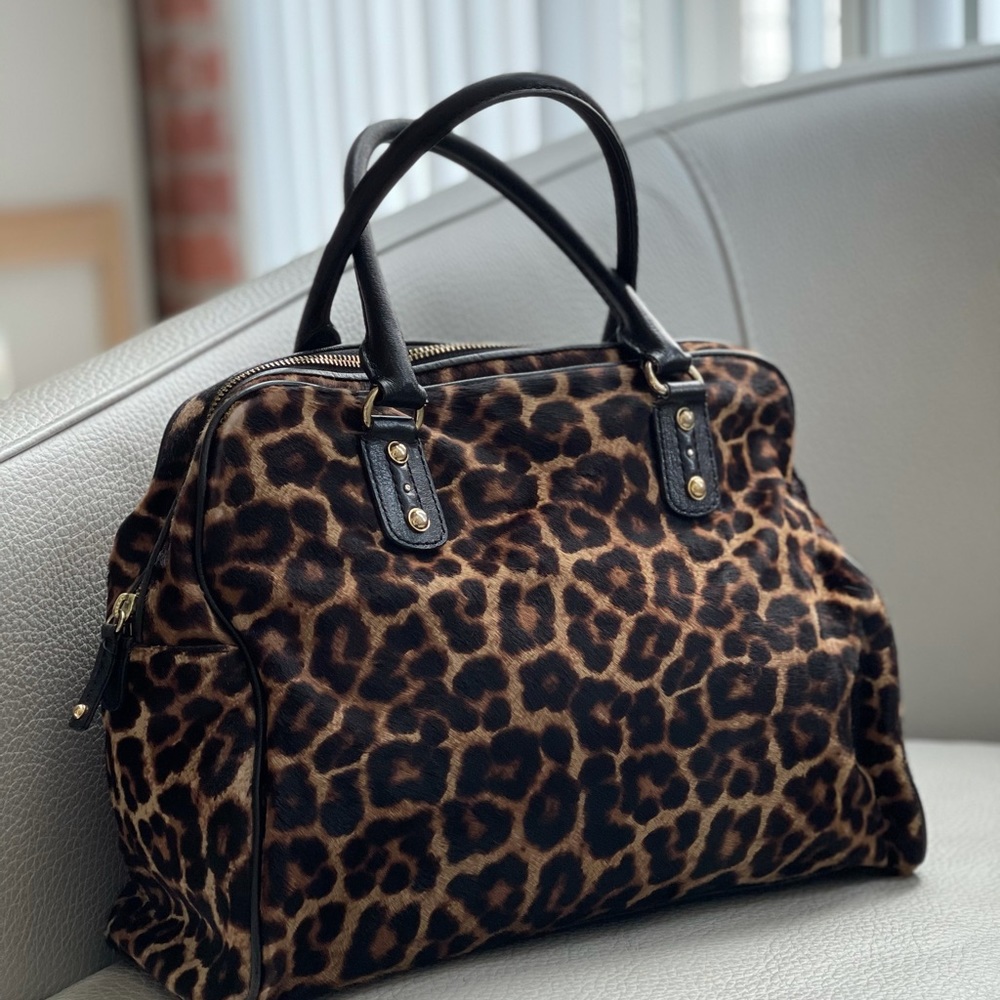 Michael Kors leopard satchel